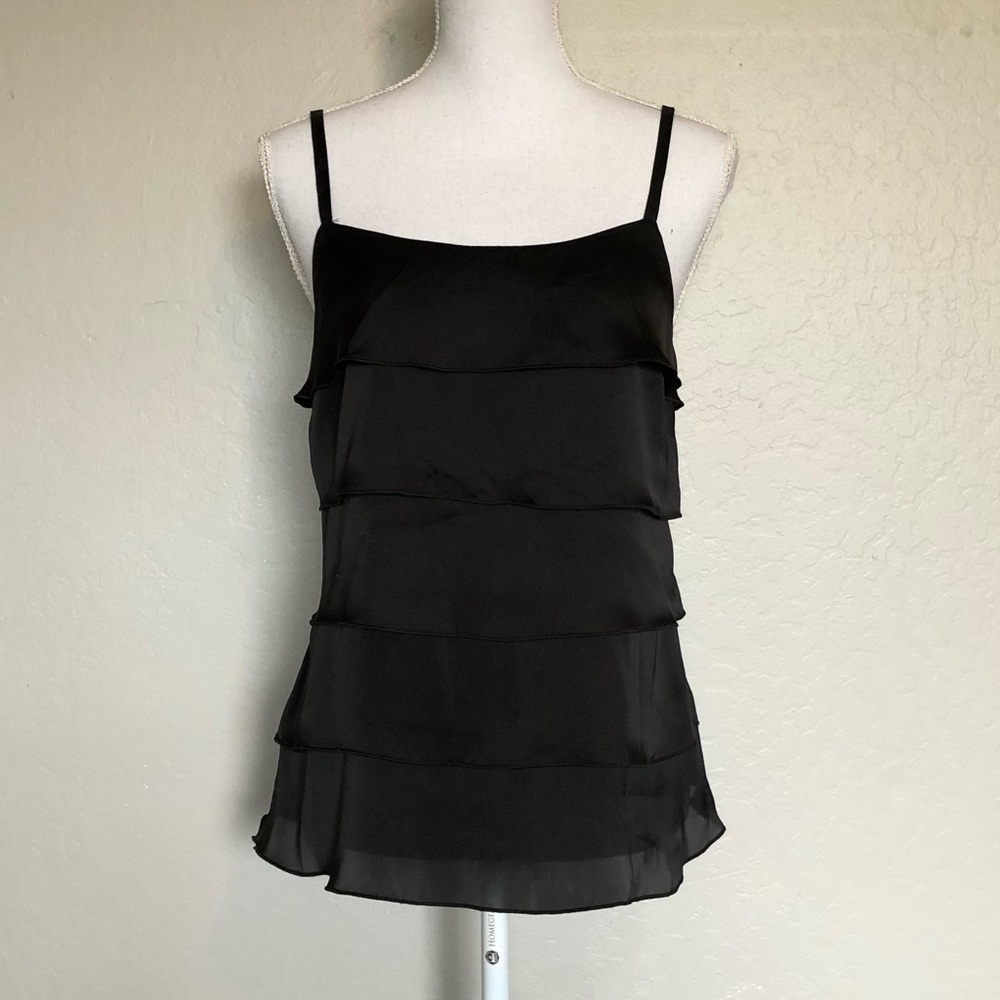A. BYER Satin Ruffle Tank - Picture 2 of 4